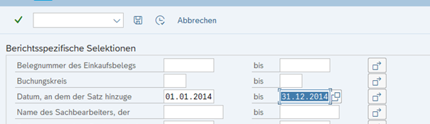 Ausführen der Auswertung